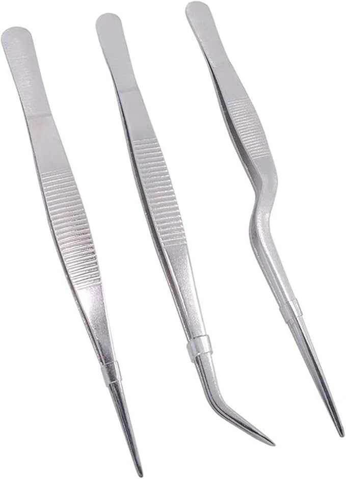 Cooking Tweezers Precision Tongs，3 Pieces